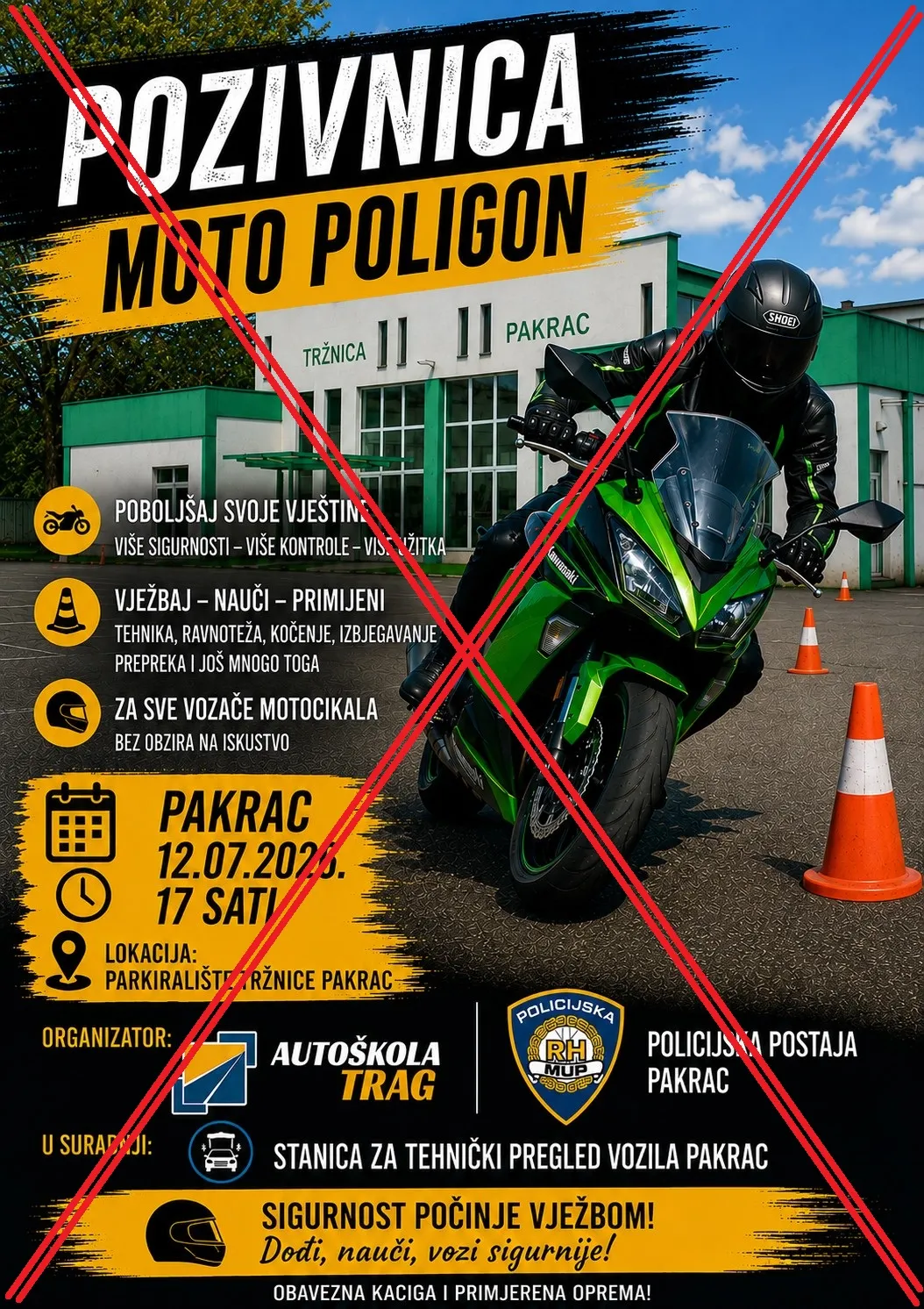 Pozivnica POLIGON motori odgoda