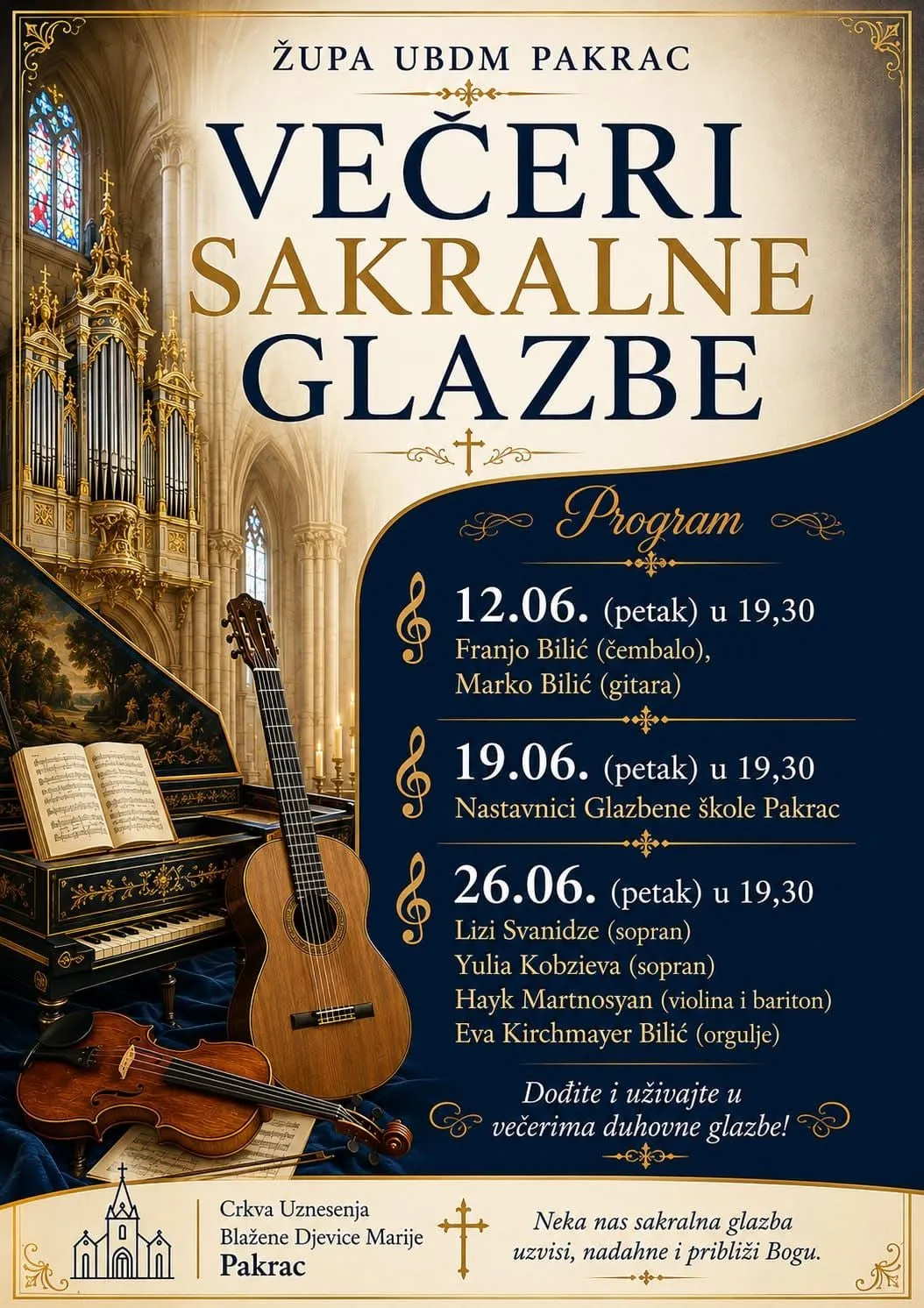Fotografija uz članak „ŽUPA UBDM PAKRAC Danas treći koncert "Večeri sakralne glazbe"“
