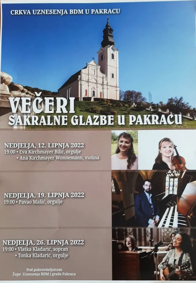 Fotografija uz članak „ŽUPA UBDM PAKRAC Večeri sakralne glazbe“