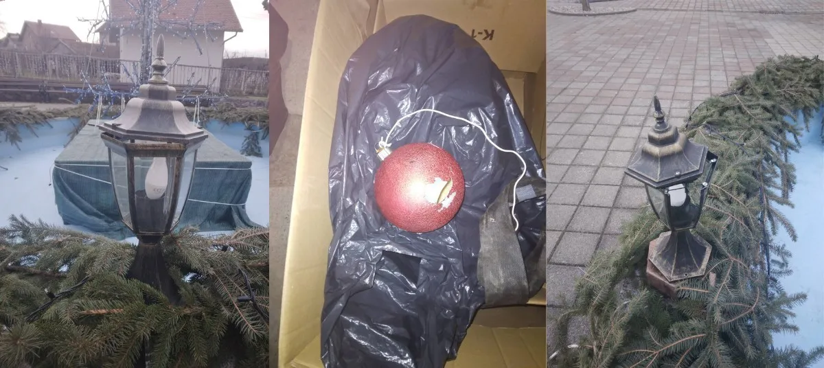 razbijeni ukrasi u prekopakri