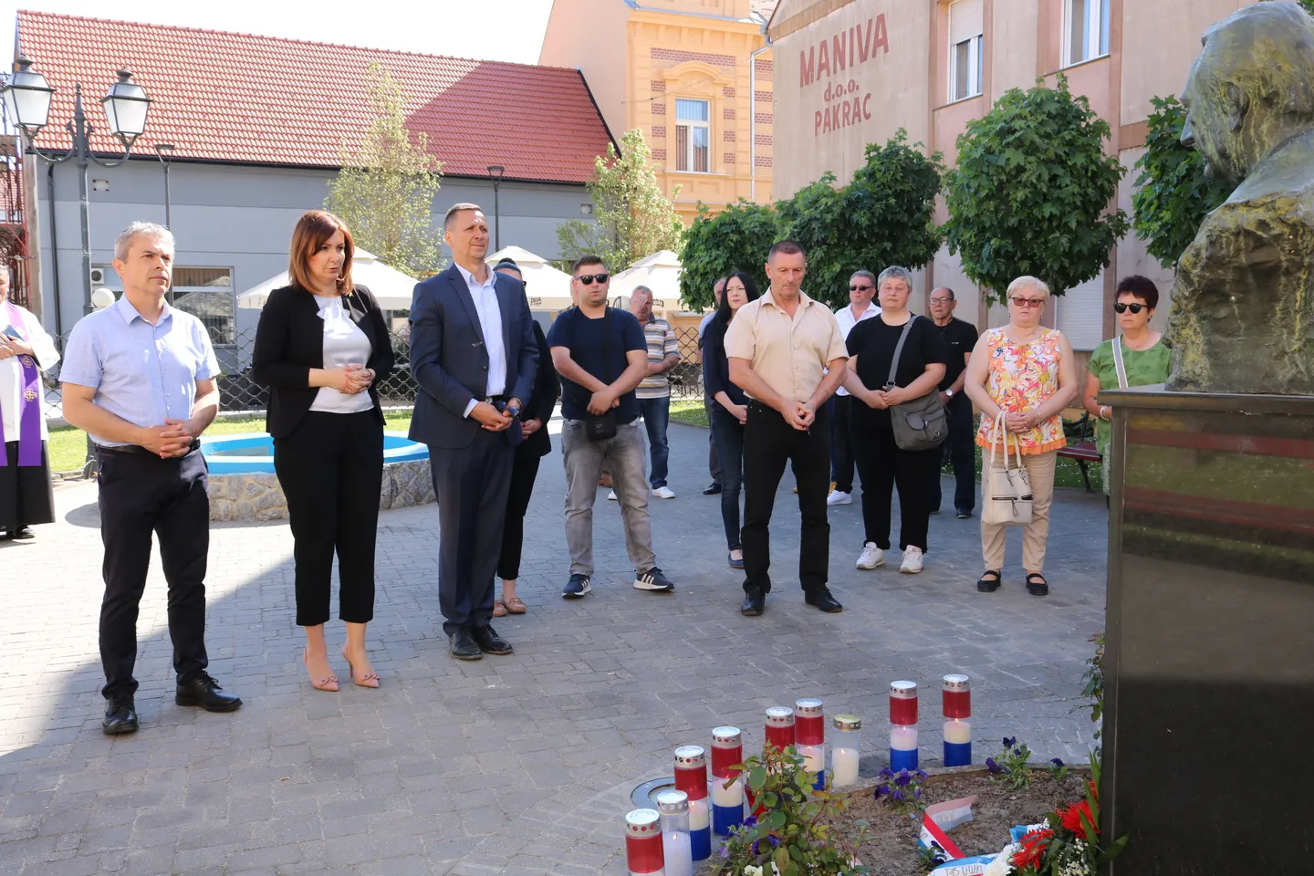Fotografija uz članak „Obilježena 100. obljetnica rođenja Franje Tuđmana i položen vijenac za žrtve Bleiburga“