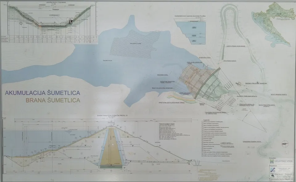 Ovako bi prema projektonoj dokumentaciji trebala izledati buduća akumulacija Šumetlica oko koje se već 8 godina ništa ne događa